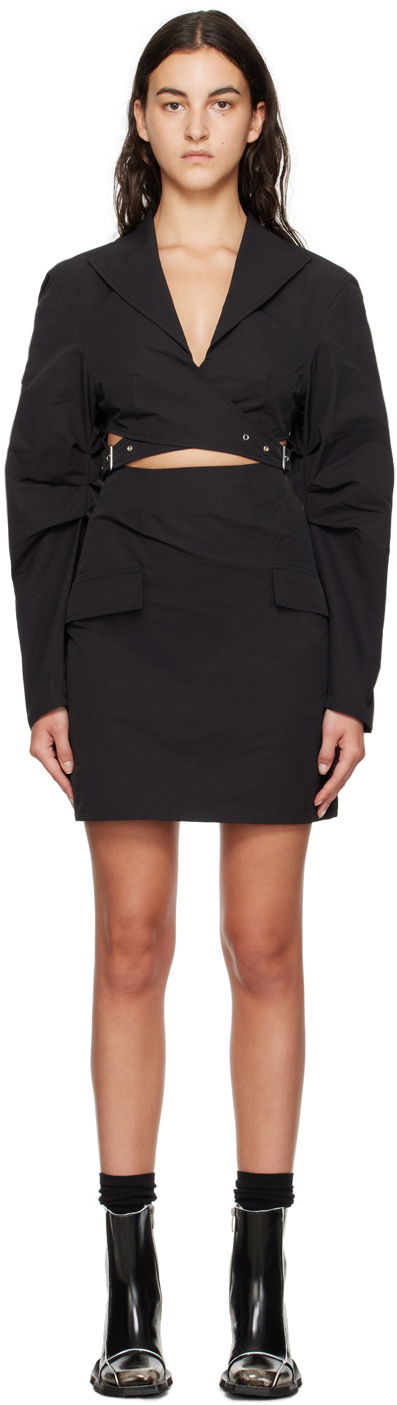 Kjole Han Kjøbenhavn Han Kjobenhavn Wrap Mini Dress Sort | W-132771, 0