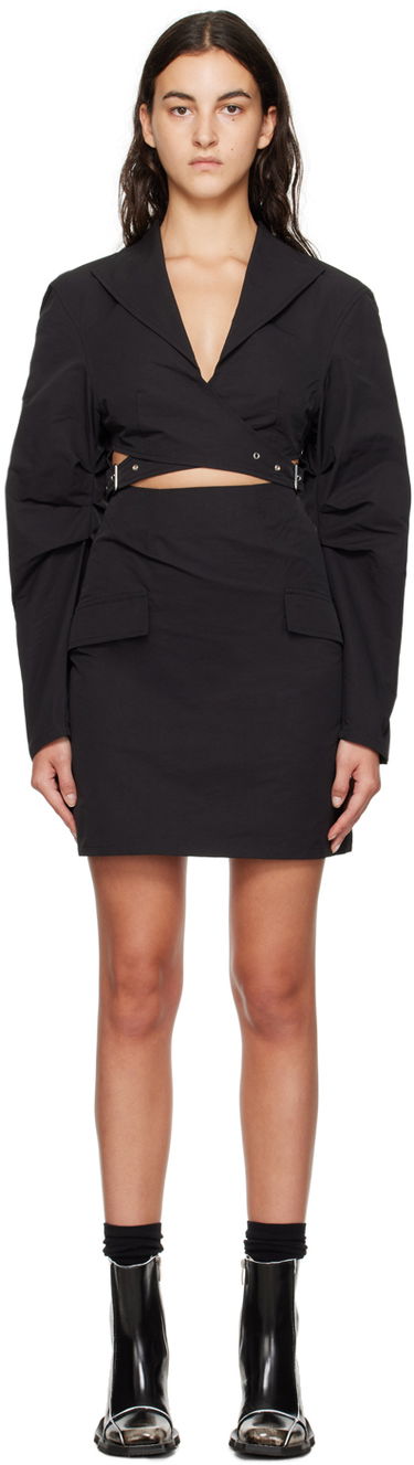 Kjole Han Kjøbenhavn Han Kjobenhavn Wrap Mini Dress Sort | W-132771, 0