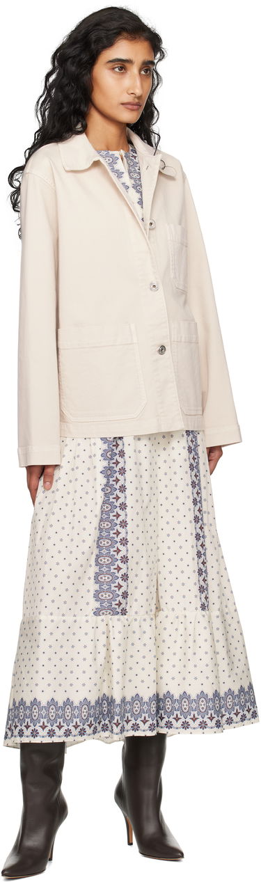 Jakke Max Mara Weekend Max Mara Classe Denim Jacket Hvid | 2525046071600, 3