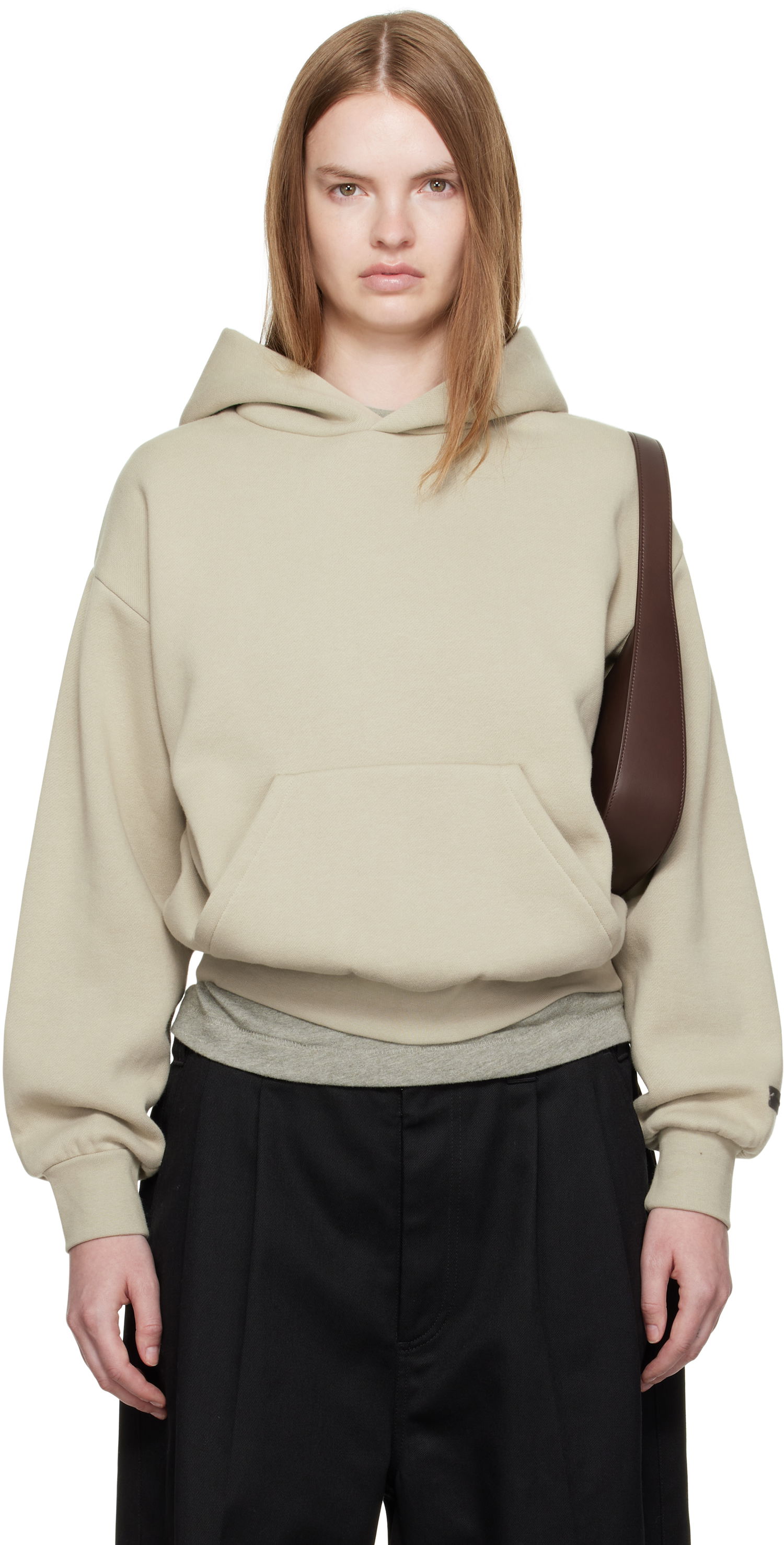 Sweatshirt Fear of God Fear of God ESSENTIALS Classic Fit Hoodie Beige | 192SP255546FW, 0