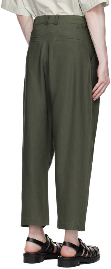 Bukser Studio Nicholson Studio Nicholson Tuck Trousers Grøn | TUCK SNM-787, 2