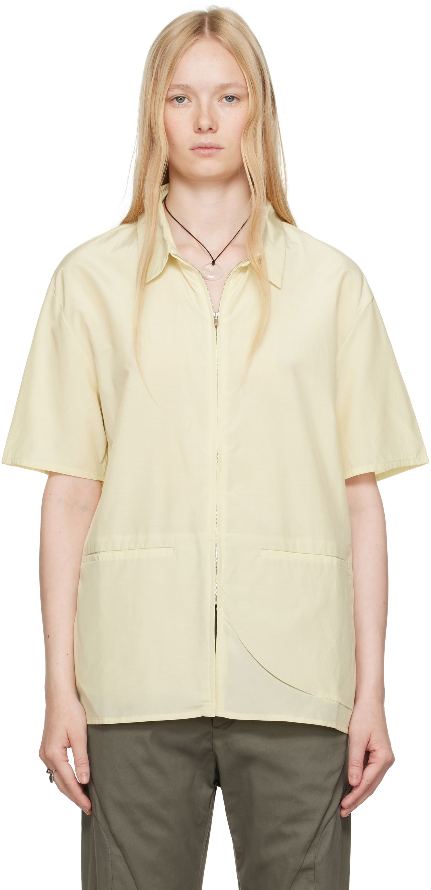Skjorte Post Archive Faction (PAF) Post Archive Faction (PAF) 8.0 Right Half Zip Shirt Gul | 8.0 THSR-Y, 0