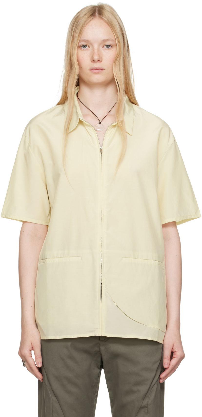 Skjorte Post Archive Faction (PAF) Post Archive Faction (PAF) 8.0 Right Half Zip Shirt Gul | 8.0 THSR-Y