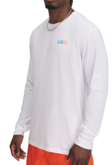 T-shirt Under Armour UA Workwear Logo Long Sleeve T-Shirt Hvid | 1390167-100, 0