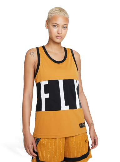 T-shirt Nike Dri-Fit Swoosh Fly Basketball Jersey Gul | DC7907-712