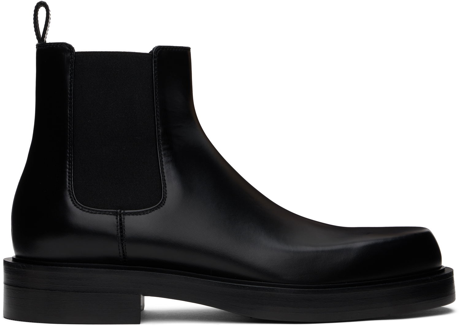 Sneakers og sko LANVIN Banjo Leather Ankle Boots Sort | FM-BOGI03-CARA-A24, 0