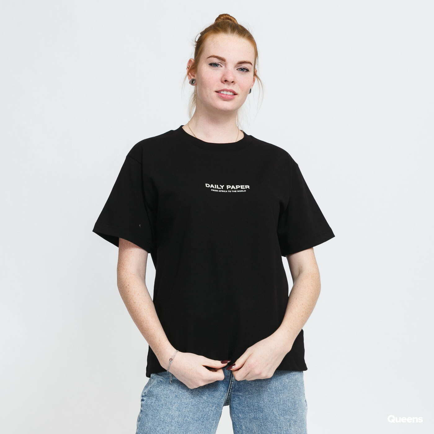 T-shirt DAILY PAPER Hosten Globe Tee Sort | 076302, 0
