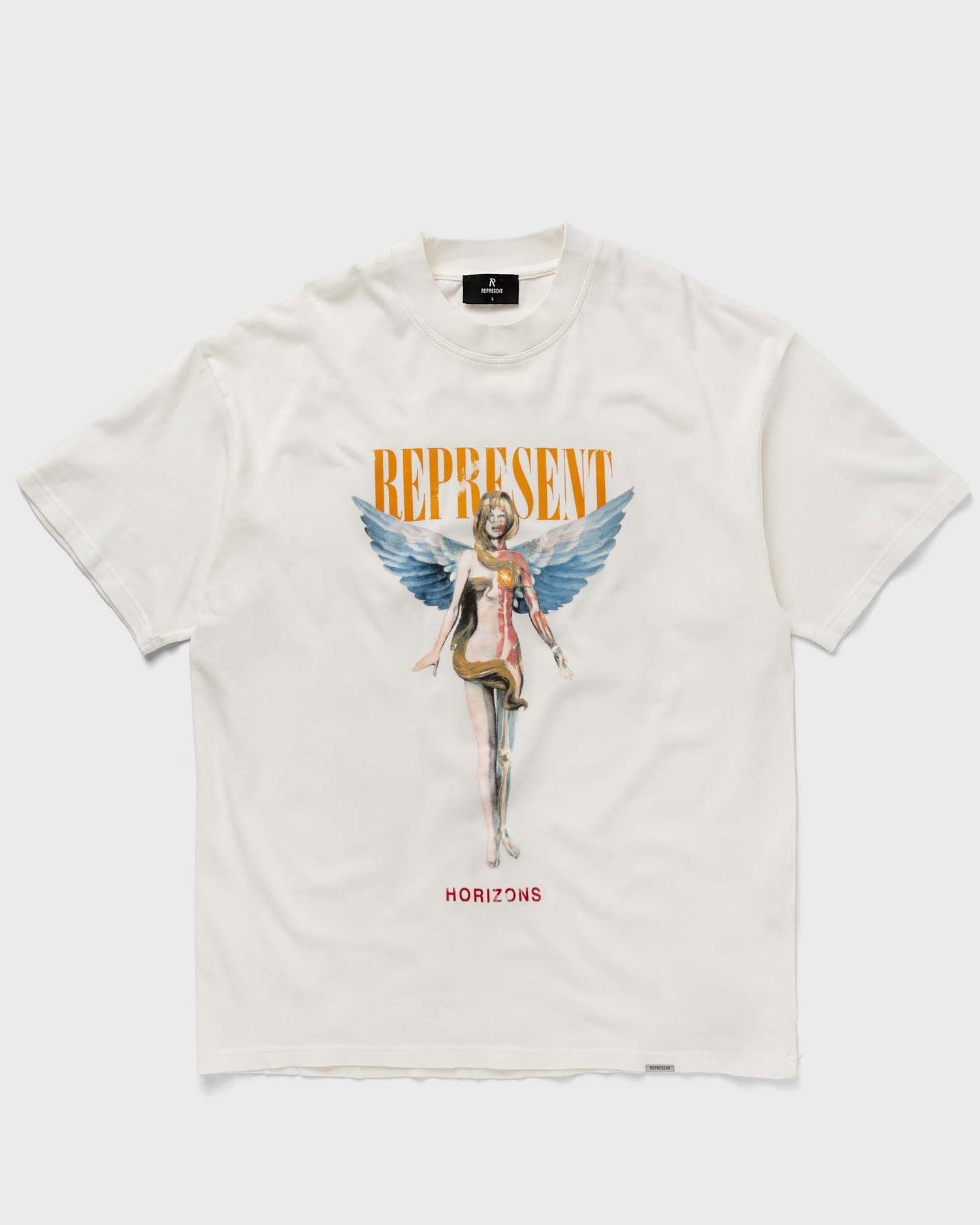 T-shirt Represent Clo Represent REBORN T-SHIRT Beige | MLM434-72, 0