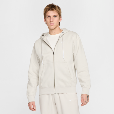 Sweatshirt Nike Nike Solo Swoosh Full-Zip Hoodie Beige | DR0403-072, 1