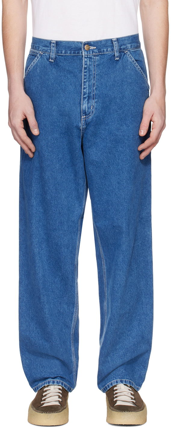 Jeans Carhartt WIP Simple Relaxed Fit Denim Jeans Blå | I022947, 0