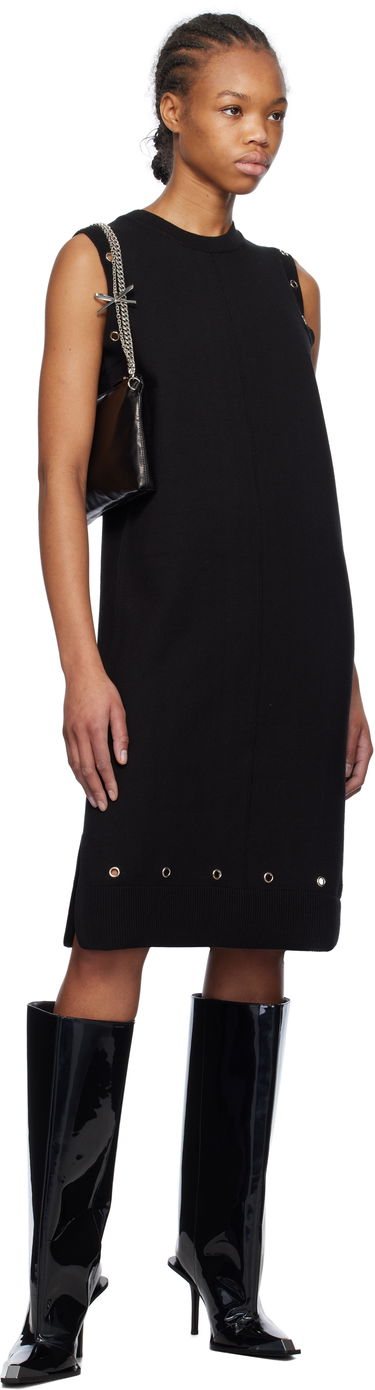 Kjole We11done We11done Eyelet Knit Mini Dress Sort | WD-KD0-25-660-W-BK, 3