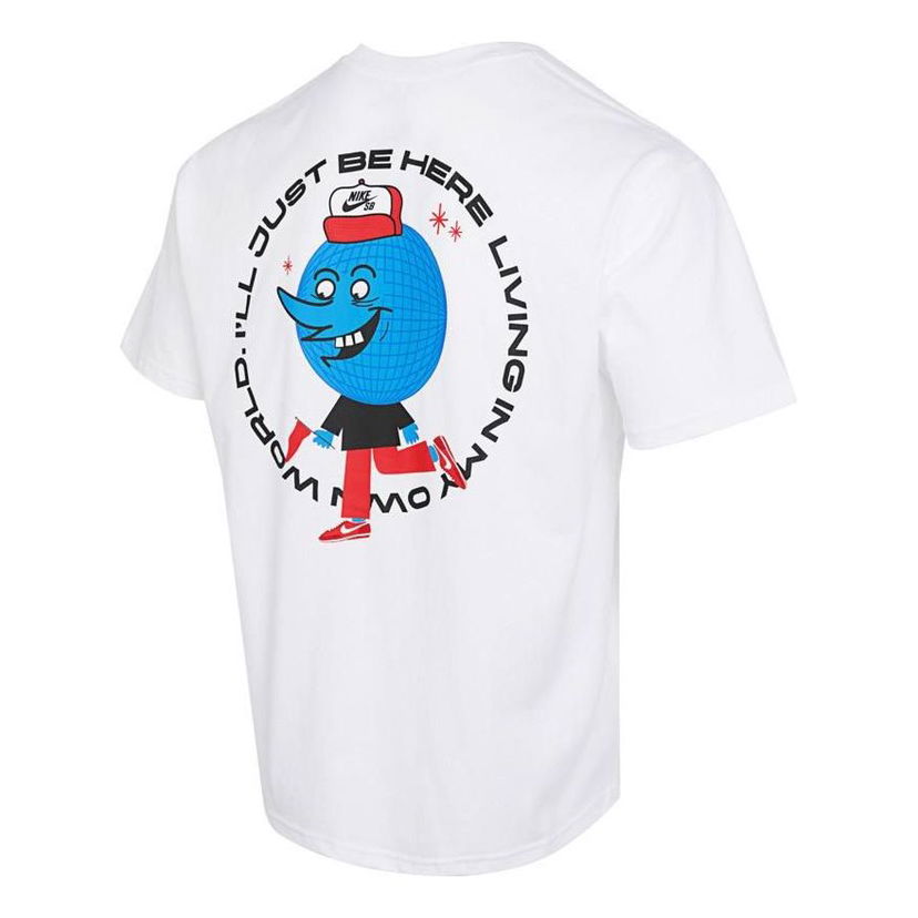 T-shirt Nike SB Skate Graphic T-Shirt Hvid | FB8137-100
