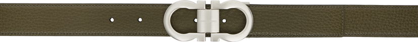 Bælter FERRAGAMO Reversible Gancini Belt Grøn | 778224