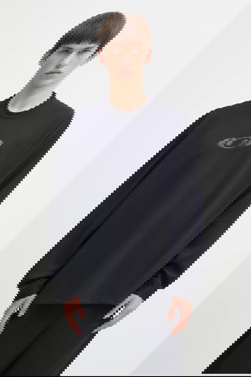 T-shirt Maison Margiela MM6 Maison Margiela x Salomon Collaboration Long-sleeved Textured T-shirt Sort | SH0NH0020.M20139.899, 0