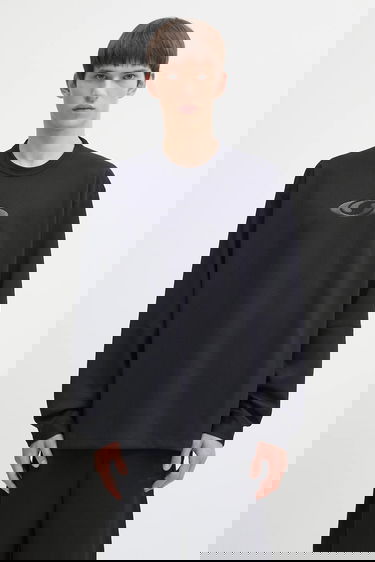 T-shirt Maison Margiela MM6 Maison Margiela x Salomon Collaboration Long-sleeved Textured T-shirt Sort | SH0NH0020.M20139.899, 0