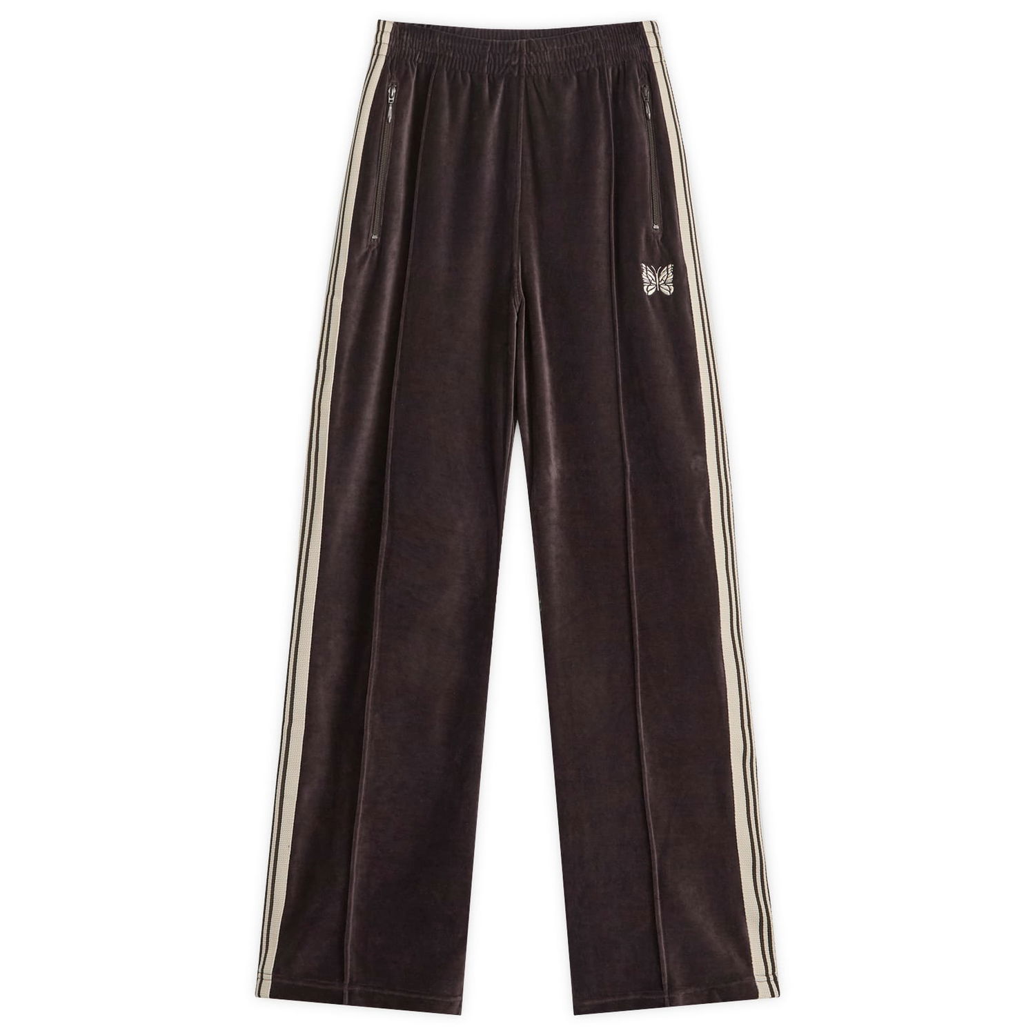 Joggingbukser Needles Needles Velour Track Pants, Size Large Brun | QV321-B, 0