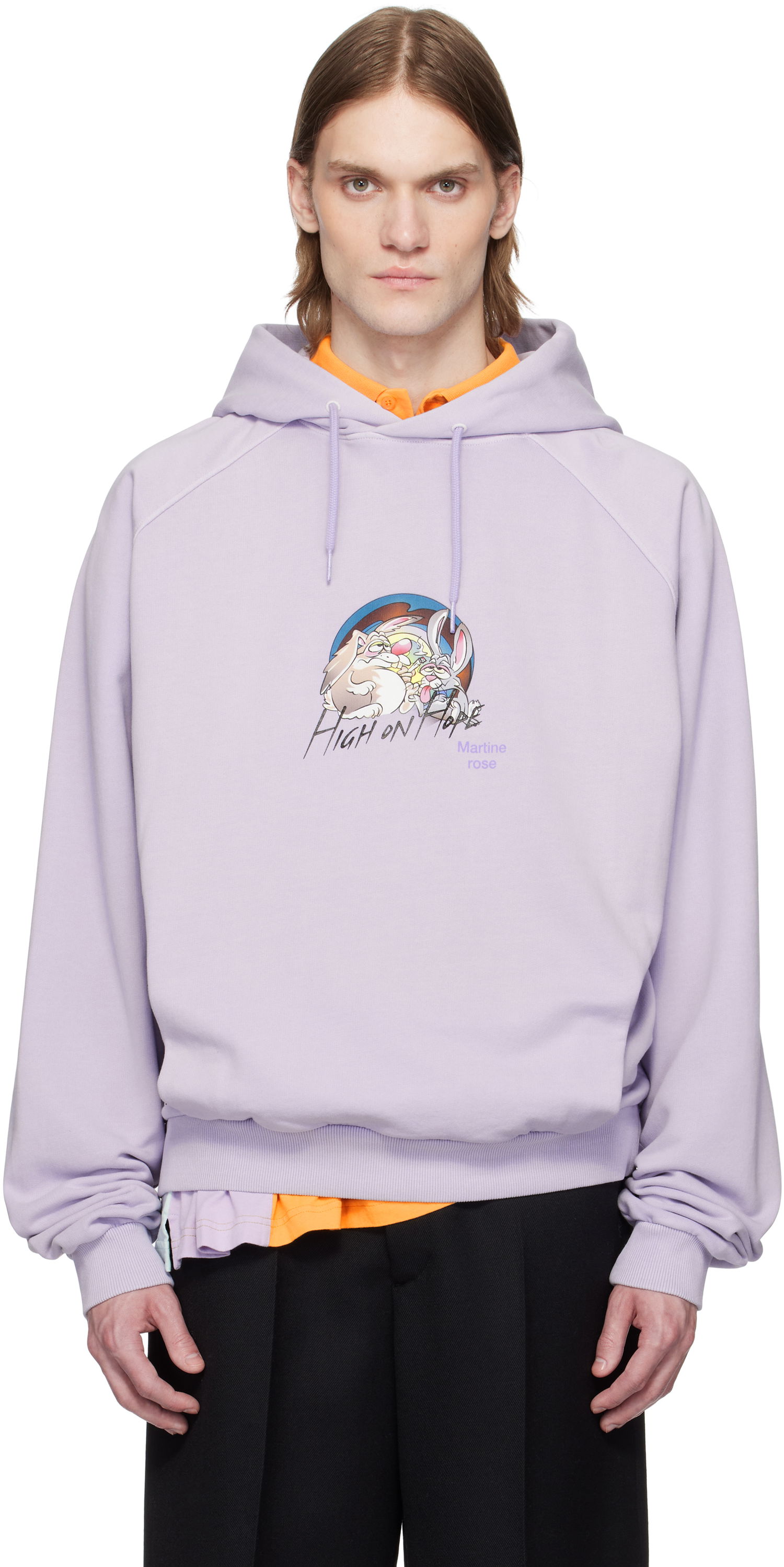 Sweatshirt Martine Rose Martine Rose Raglan Hoodie Lilla | 651JS02602H, 0