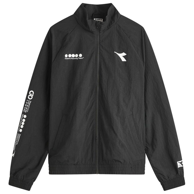 Vindjakke Diadora Diadora Running Team Track Jacket Sort | 502-181676-80013