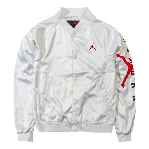 Bomberjakke Jordan Jordan Jumpman Sports Jacket Hvid | AO0445-100