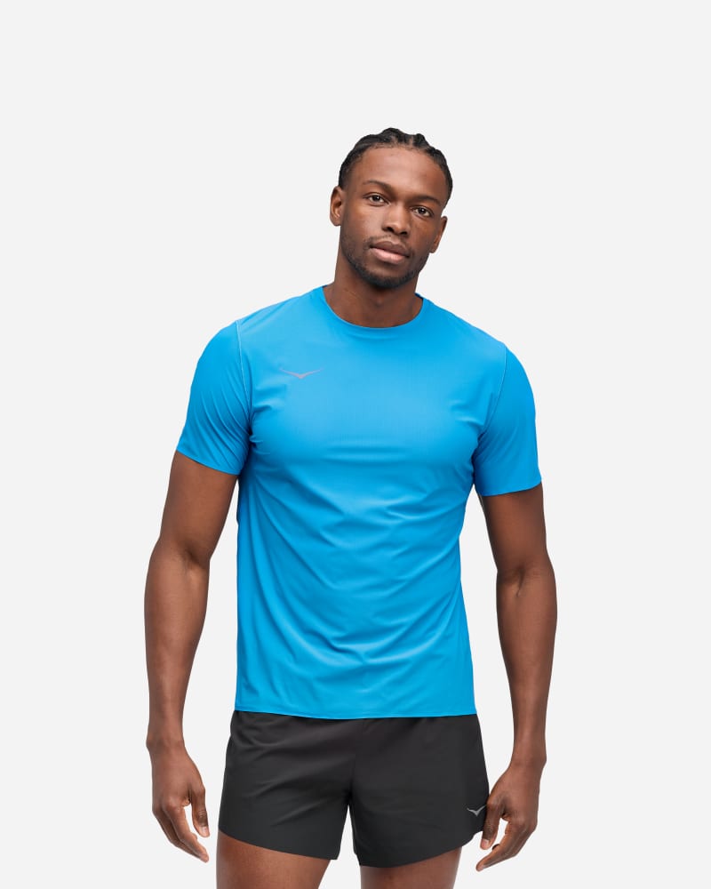 T-shirt Hoka One One Airolite Run Top Blå | 1151071-HKB