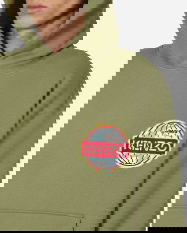 Sweatshirt KENZO Travel Hoodie Grøn | FD65SW0914MV 61, 5
