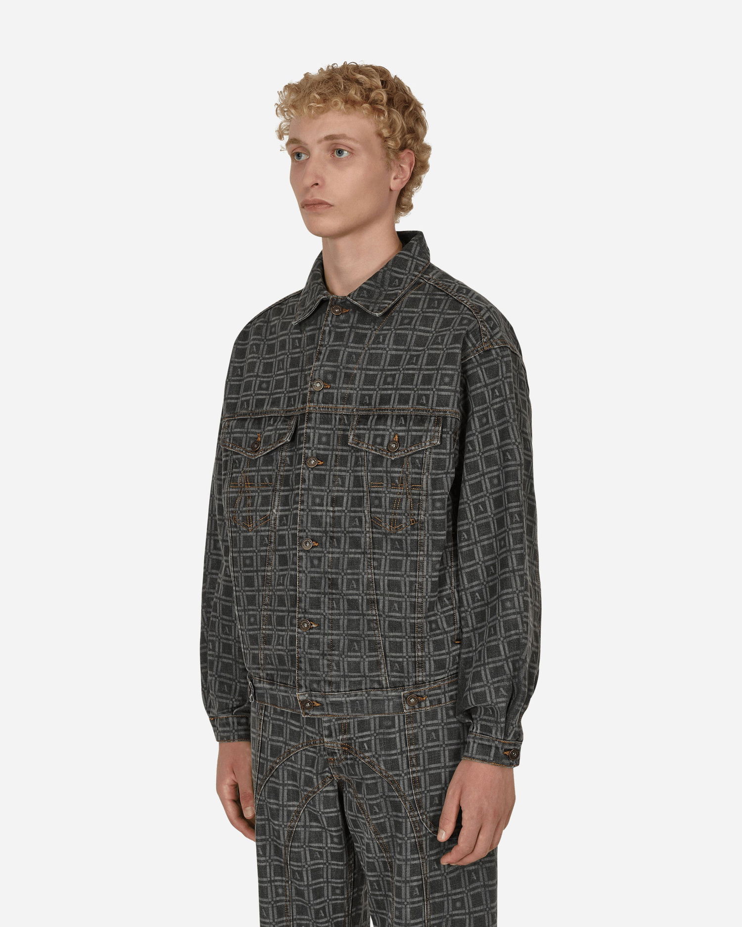 Jakke Ahluwalia Kalonji Denim Jacket Grå | M-AHLU-DE001-AW22-FA61 CH, 1