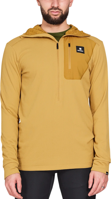 Sweatshirt Saysky Saysky Combat Half Zip Fleece Hoodie Gul | nmrho30c-414, 0