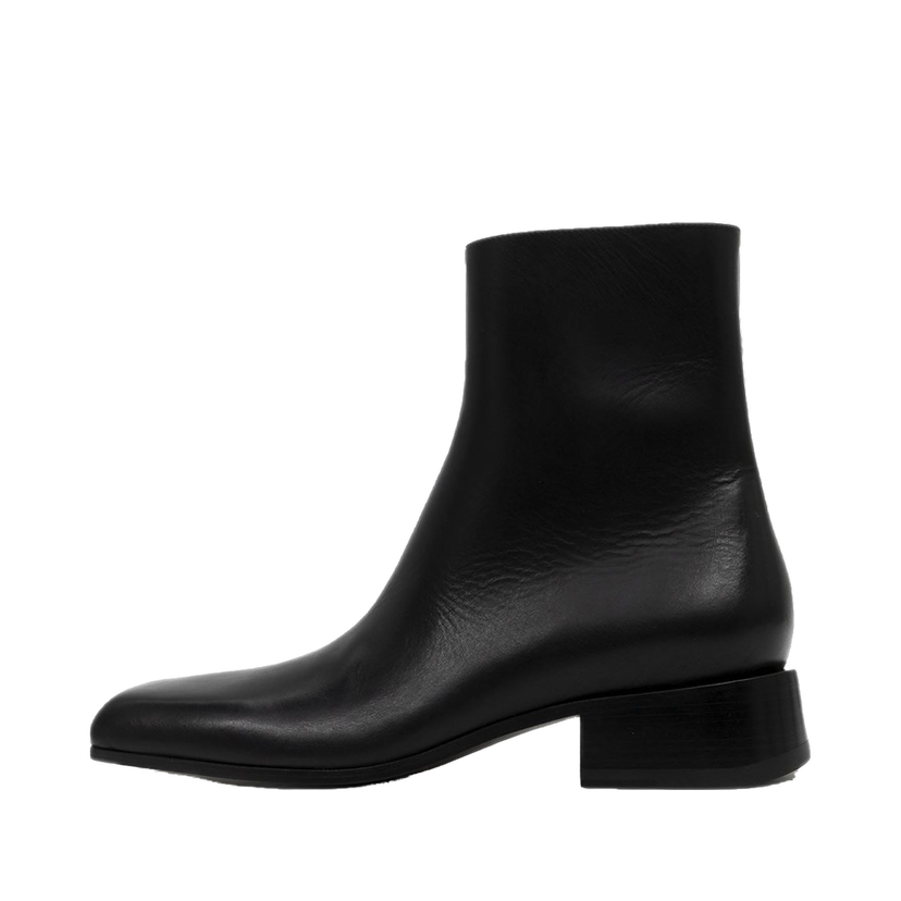 Sneakers og sko Balenciaga Square Toe Leather Ankle Boot "Black" Sort | 678108WBC301000