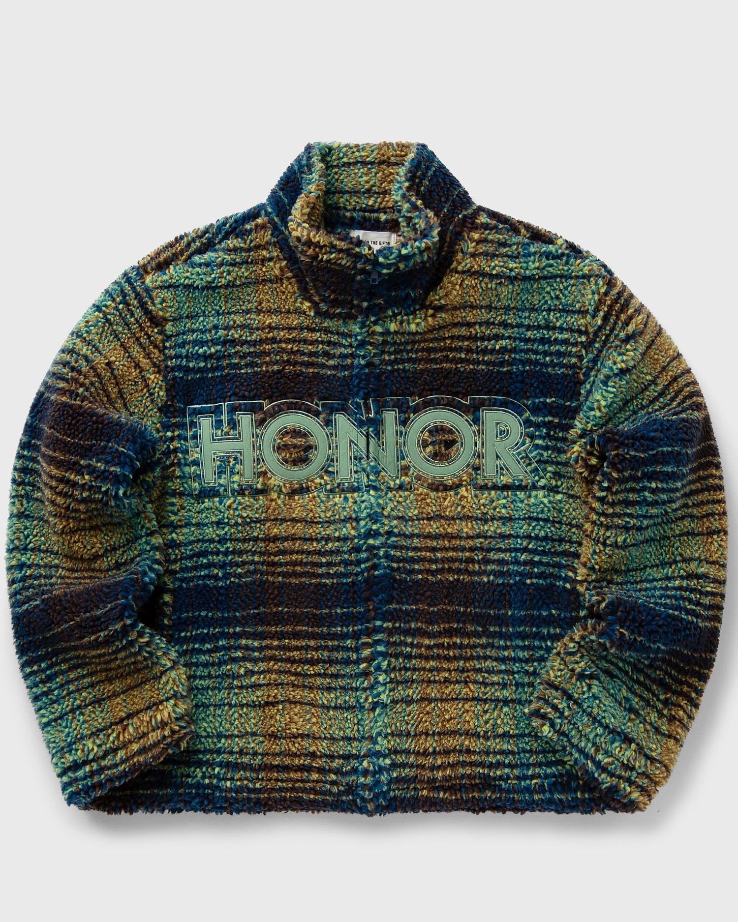 Sweater Honor The Gift Robinson Plaid Fleece Jacket Grøn | HTG240462-GREEN, 0