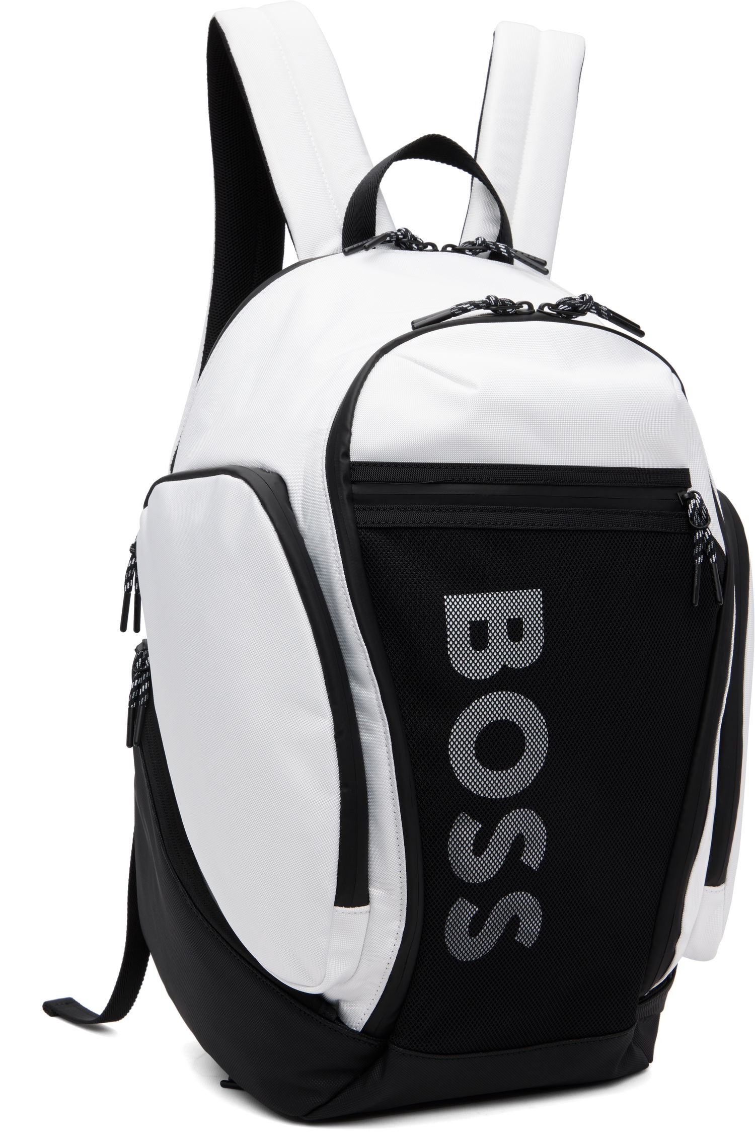 Rygsæk BOSS Mesh Front Pocket Logo Backpack Hvid | 50548090, 1