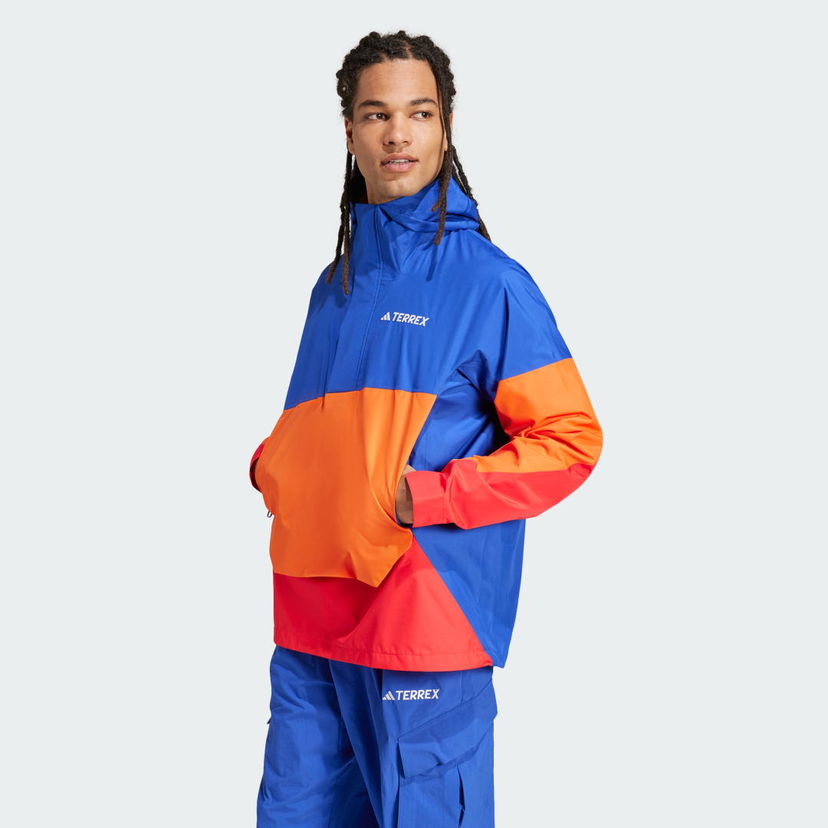 Vindjakke adidas Performance Terrex Xploric 2.5L Climaproof Windbreaker Blå | JD8348