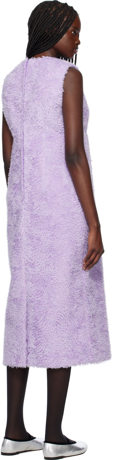 Kjole Comme des Garçons Comme des Garçons Tulle Tape Embroidery Midi Dress Lilla | GO-O004-051-1, 2