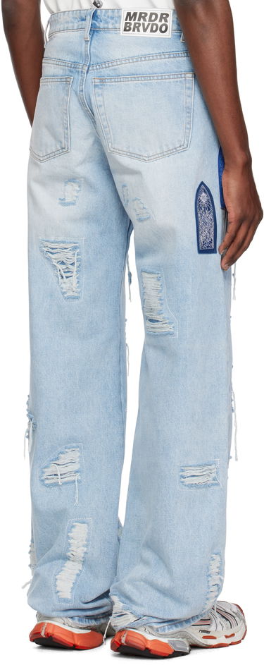 Jeans Who Decides War Who Decides War Side Patch Relaxation Jeans Blå | 1121040008SS25, 2