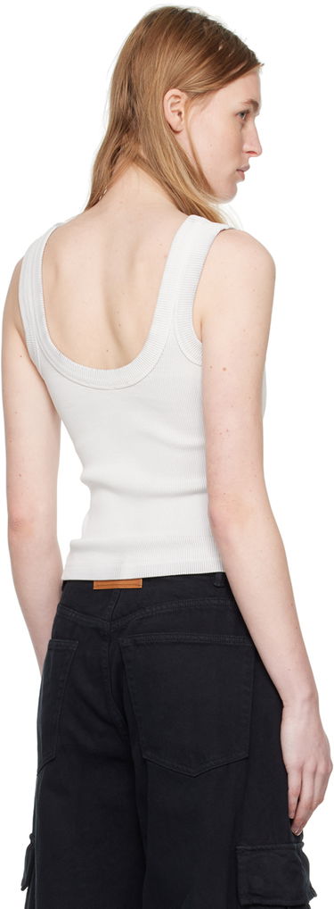 Tanktop Alexander Wang Alexanderwang.t Embossed Tank Top Hvid | 4CC2241455, 2