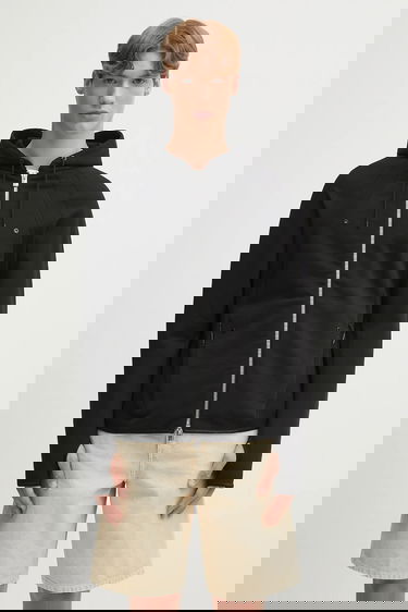 Sweatshirt HELIOT EMIL Heliot Emil Hooded Zip-Up Jacket Sort | PREAW25.M.08.079.BLK01, 0