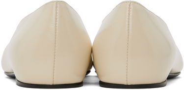 Tøj TOTEME TOTEME Asymmetric Ballerina Flats Beige | 241-WAS990-LE0046, 1