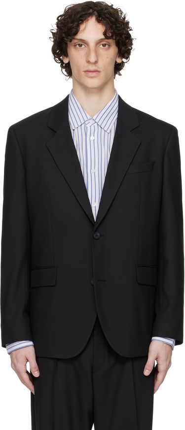 Jakke BOSS Hugo Cavalry Twill Blazer Sort | 50544622, 0