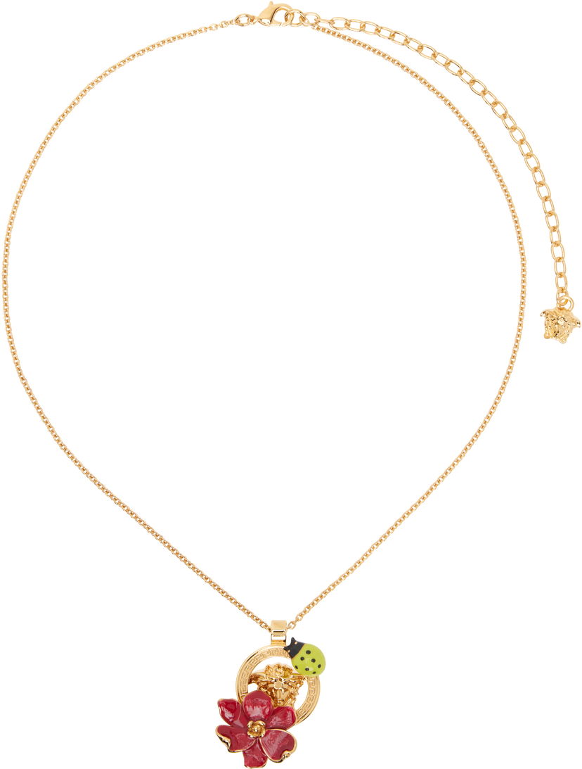 Halskæde Versace Versace Strawberry Garden Pendant Necklace Metalisk | 1018973_1A00638_4JHG0
