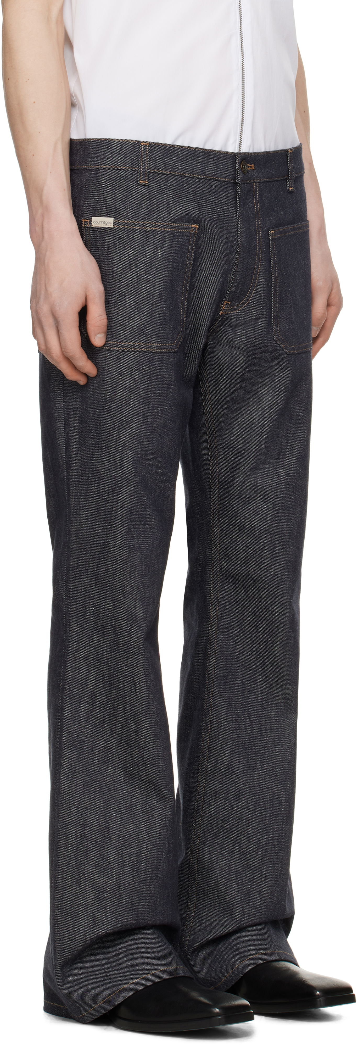 Jeans Courrèges Courrèges Bootcut Jeans Blå | 125DPA208DE0035, 1