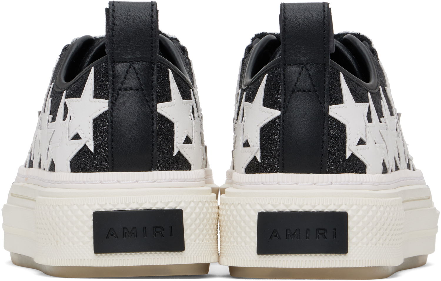 Skopleje AMIRI AMIRI Glitter Stars Court Low Sort | AWFOSR1106, 1