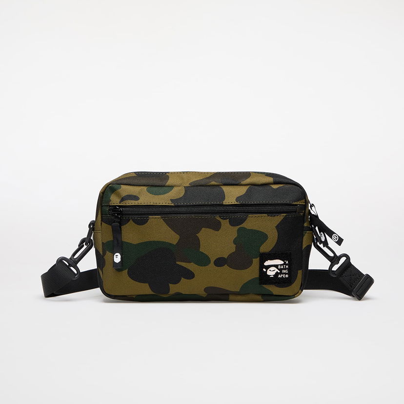 Skuldertaske BAPE A BATHING APE 1st Camo Cordura Mini Shoulder Bag Grøn | 001SGK201006FGRN