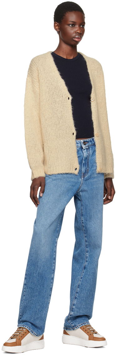 Sweater Max Mara Max Mara Women's Arduino Knit Cardigan Beige | 2425346011600, 3