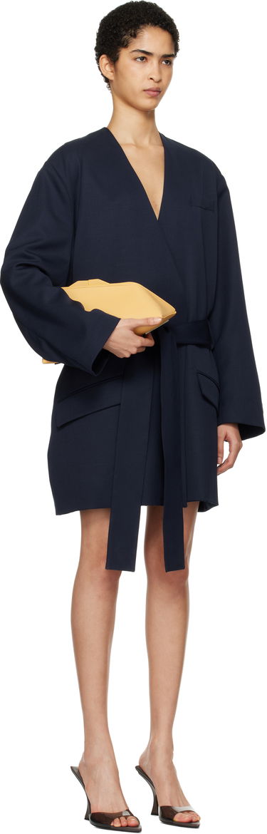 Kjole The Attico Attico Wrap Blazer Mini Dress Mørkeblå | 250WCC00080 WWW046AA, 1