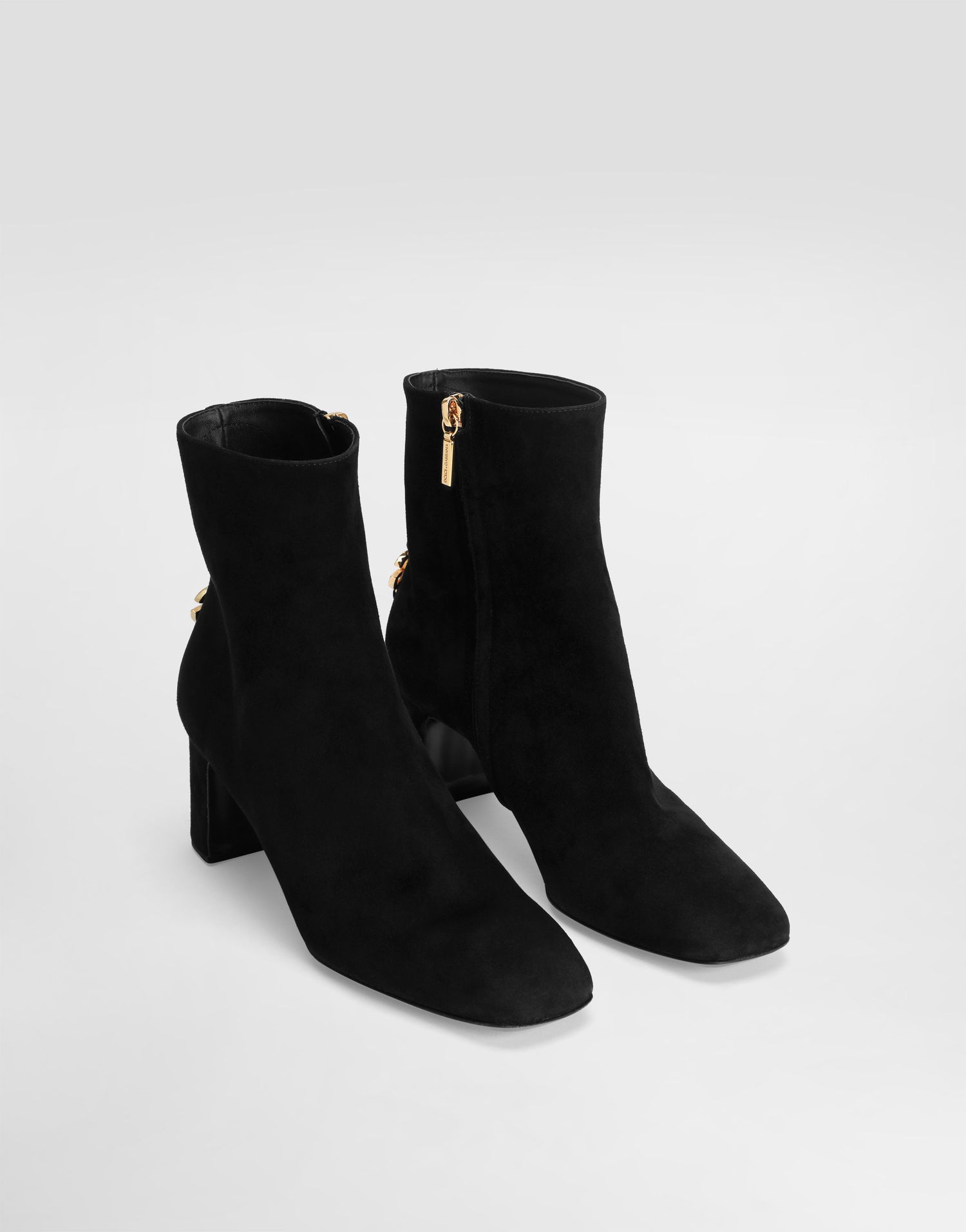 Tilbehør Dolce & Gabbana Dolce & Gabbana Suede Ankle Boots Sort | CT1092A127580999, 1