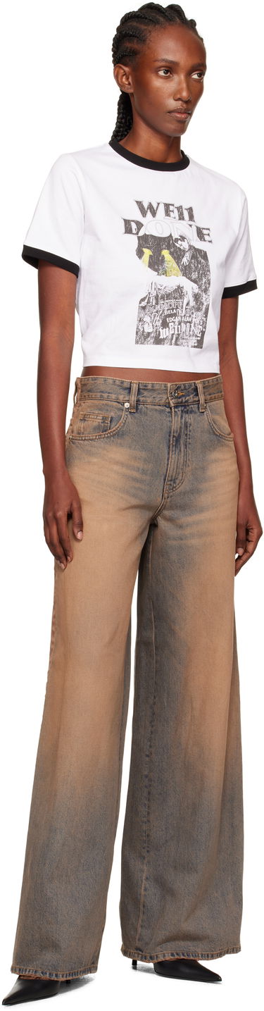 Jeans We11done We11done Wide Leg Jeans Brun | WD-DP2-25-339-W-BG, 3