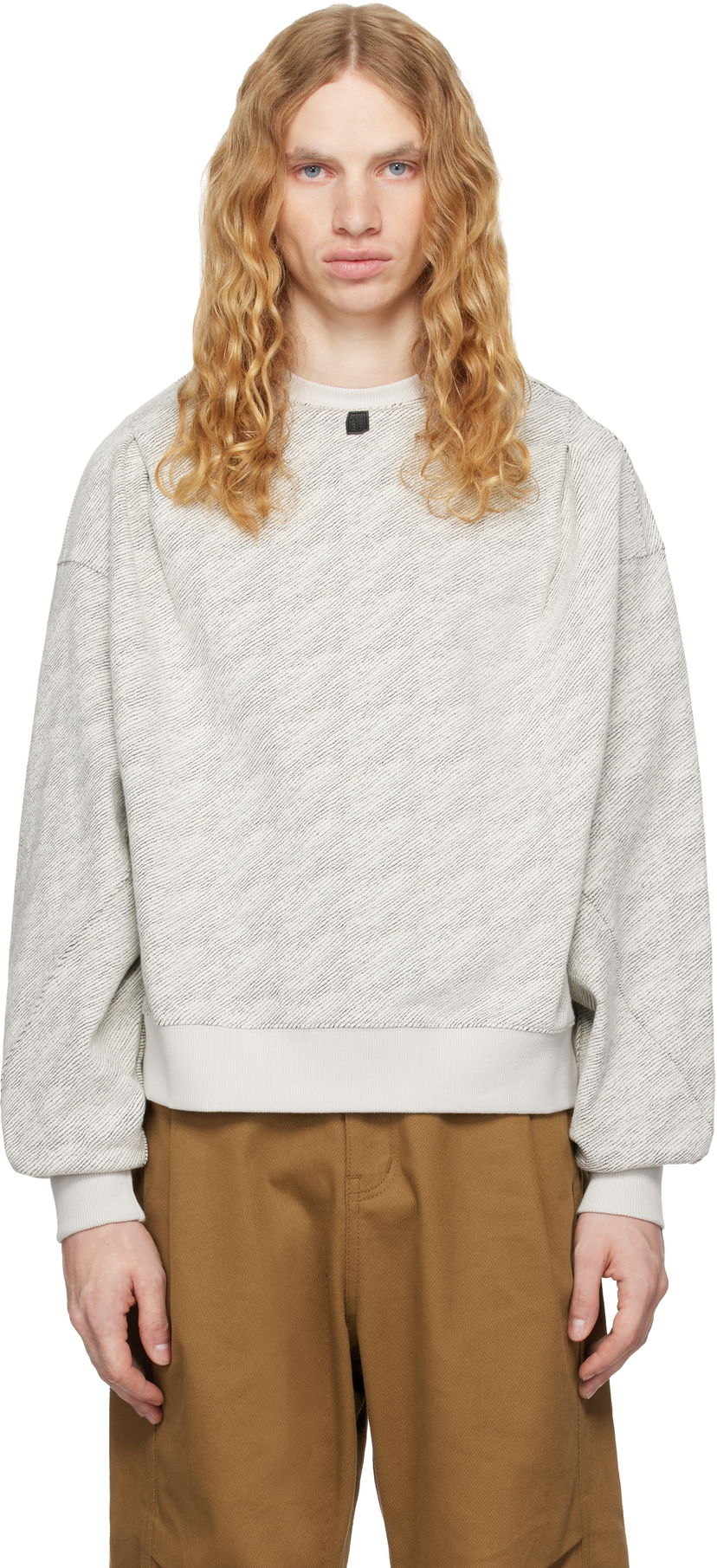 Sweatshirt ADER ERROR Tetraight Product. 43 Sweatshirt Hvid | BN01FWSW0104BK