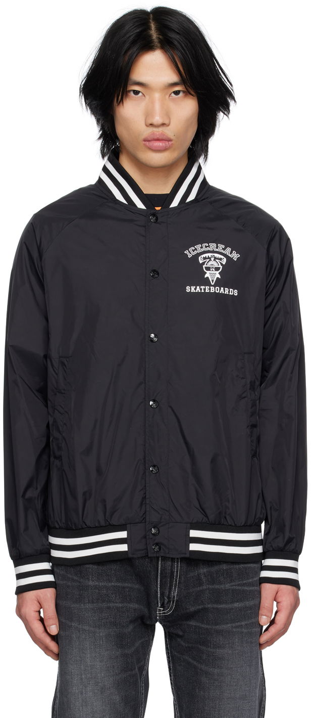 Bomberjakke BBC IceCream Printed Bomber Jacket Sort | IC22406, 0