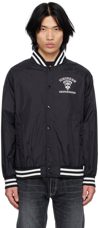 Bomberjakke BBC IceCream Printed Bomber Jacket Sort | IC22406, 0