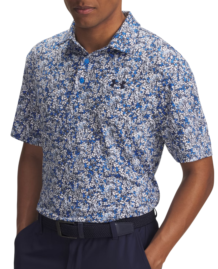 Polo skjorte Under Armour Printed Polo Shirt Playoff 3.0 Flerfarvet | 1378677-402, 0