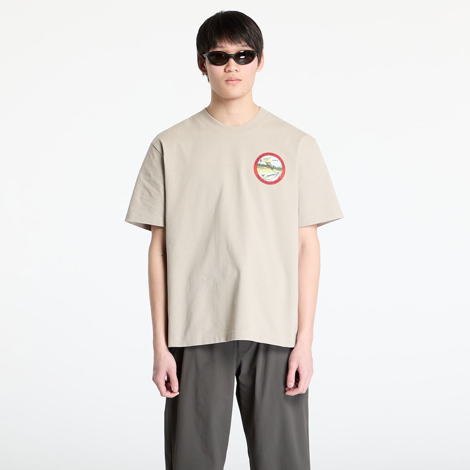 T-shirt ROA ROA Division T-Shirt Beige | RBMW0433JY38 GRY0004, 0